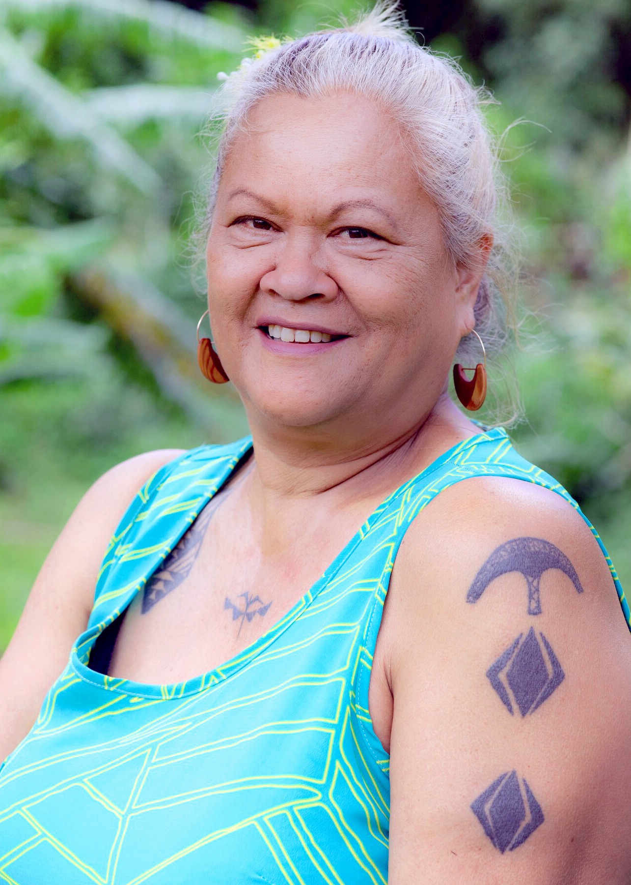 Portrait of Sharon Kaʻiulani Odom.