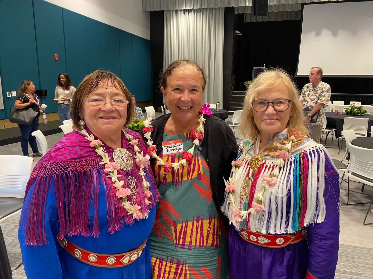 Ragnhild Lydia Nystad, Dr. Davianna McGregor, and Irja Seurujärvi-Kari speak at the 2022 Appleseed Housing Solutions Conference at UH Mānoa.